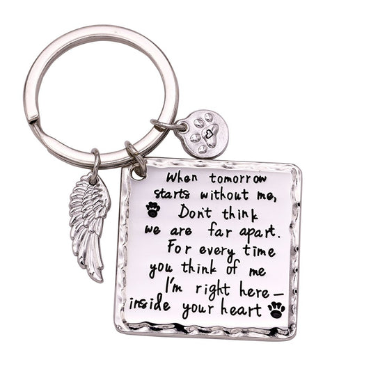 Melix Home Cat Dog Memorial Gifts Keychain Loss of Dog Gifts Pet Sympathy Gifts For Dogs Jewelry