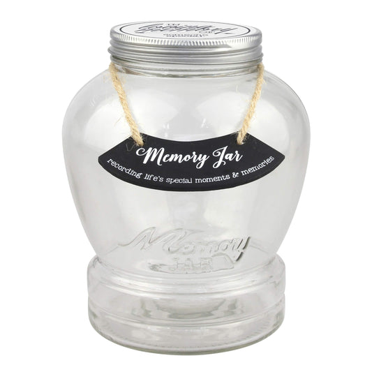 Top Shelf "In Loving Memory" Memory Jar ; Thoughtful Condolence Gift Ideas ; Unique Memorial Gifts ; Keepsakes for Friends and Family ; Kit Comes with 180 Blank Tickets, Pen, and Decorative Lid