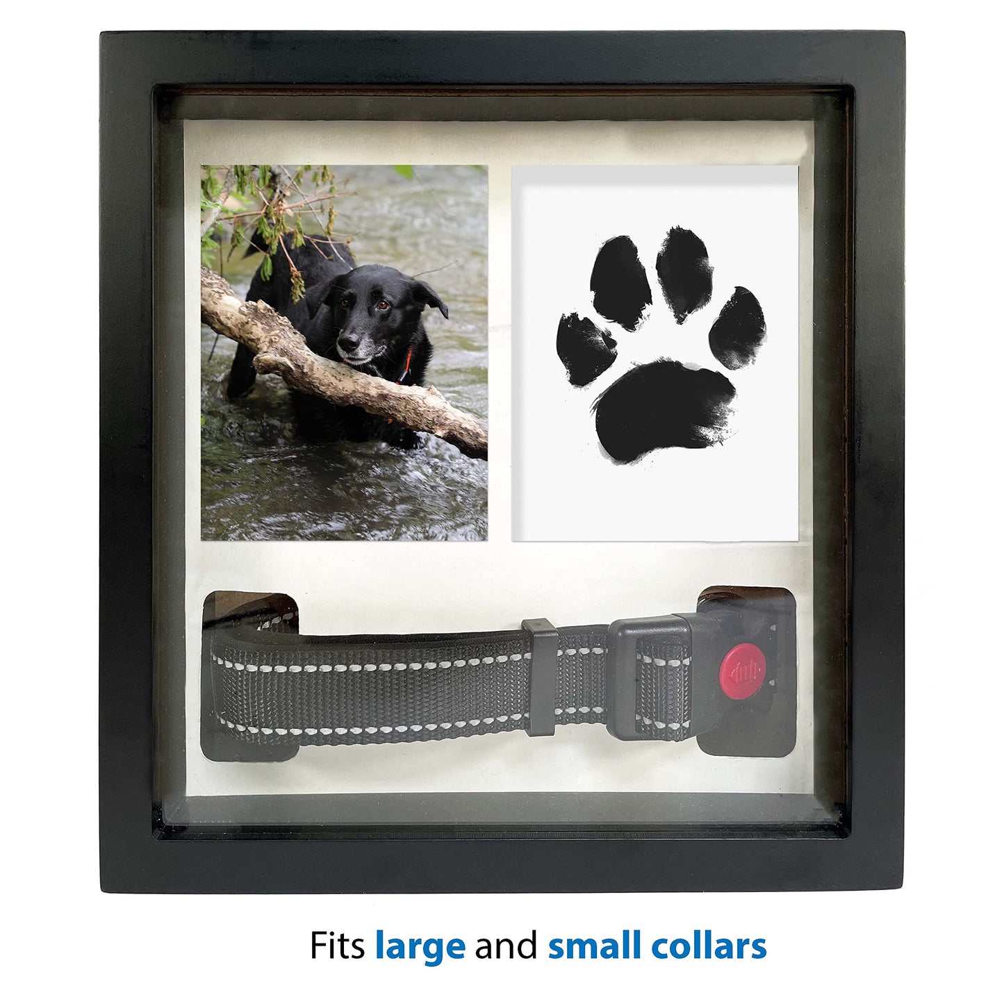 OtterPets Memorial Picture Frame for Pets - Remembrance for Dogs & Cats - Shadow Box with Collar - Keepsake Tribute for Sympathy