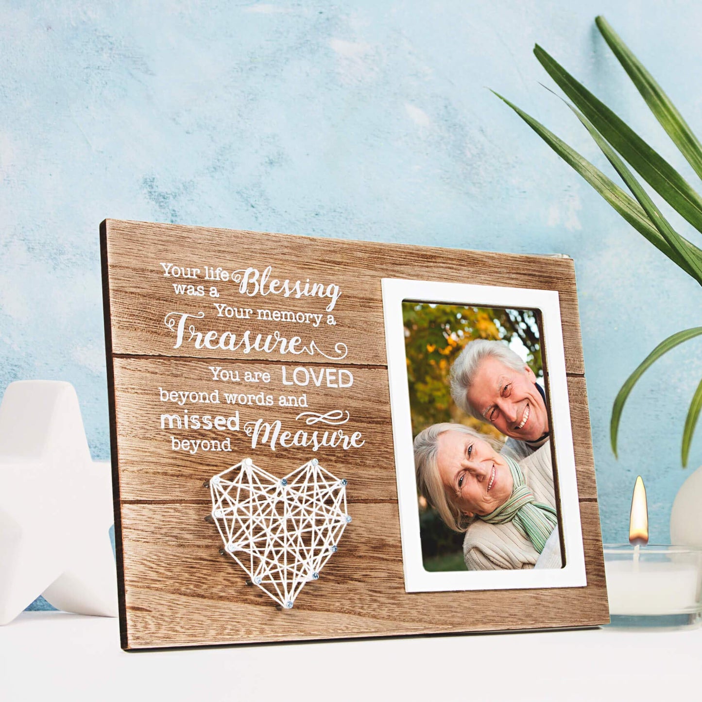 VILIGHT Memorial Picture Frame Sympathy Gifts for Loss of Loved One - Remembrance and Bereavement Present - 4x6 Photo