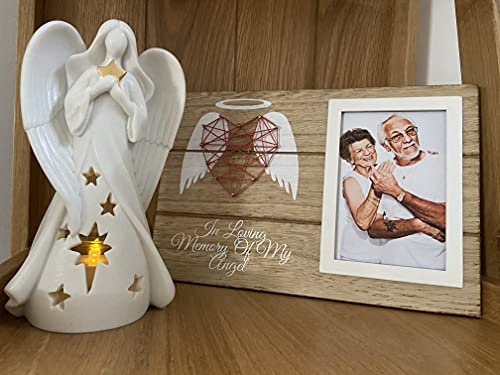 OakiWay Memorial Gifts - Wood Picture Frame Sympathy Gift, 4x6 Photo Frame  in Memory of Loved One, Bereavement Gifts - Remembrance Gifts - Condolence  Gifts