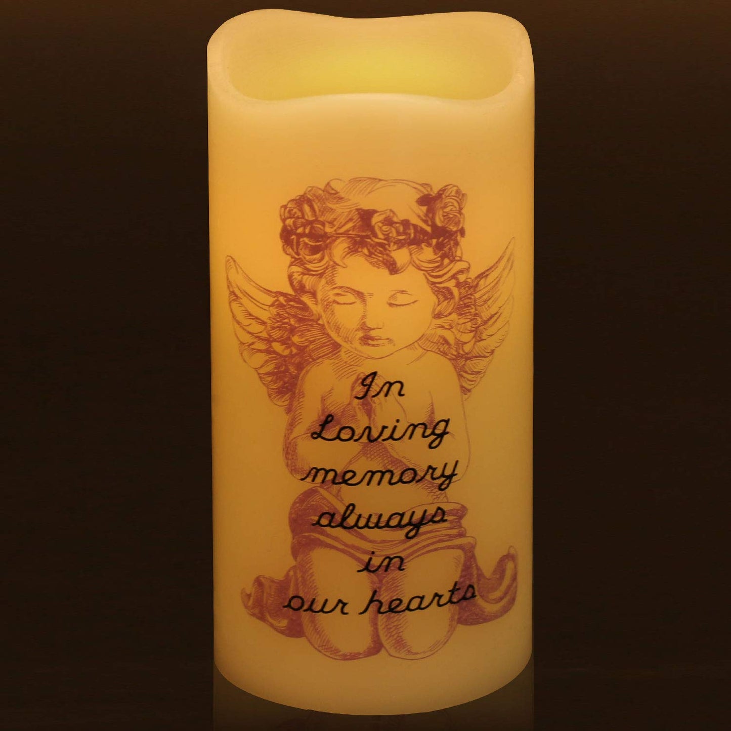 Votive Candles Bulk Battery Operated Memorial Candle for Loss of Loved One LED Flameless Candles Pillar Real Wax Flickering Electric Celebration of Life Decorations Angel Remembrance Funeral Gifts