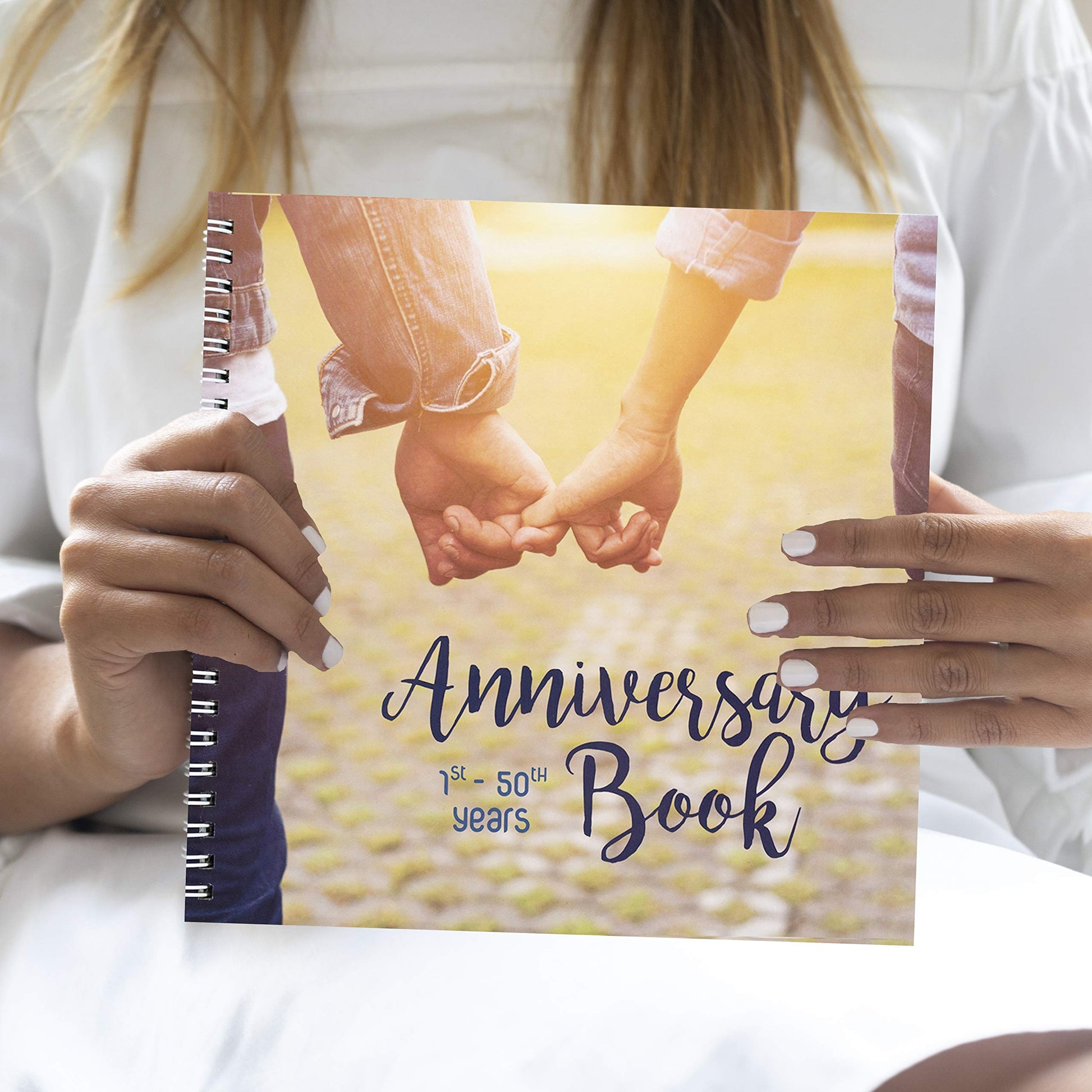 Wedding Anniversary Memory Book  A Hardcover Journal To Document Anni –  Custom Memorial