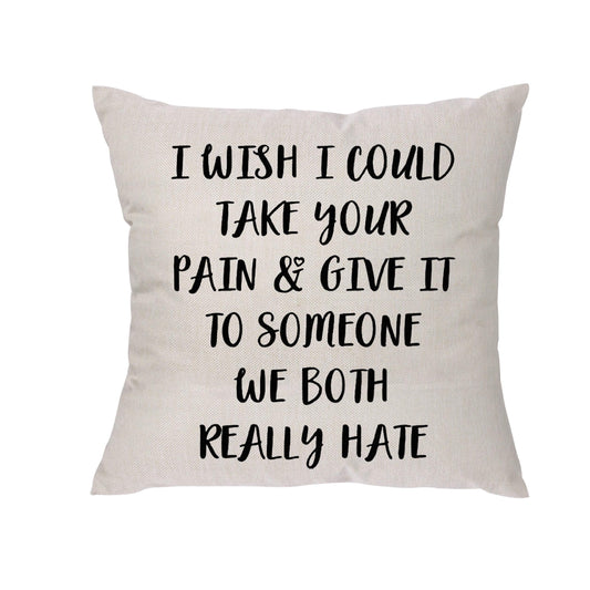 Aeora Get Well Soon Gifts for Women - Funny Get Well Gifts, Thinking of You Gifts Chemotherapy Grieving Condolences Divorce Cancer Gifts for Women Her Friend - Throw Pillow Covers
