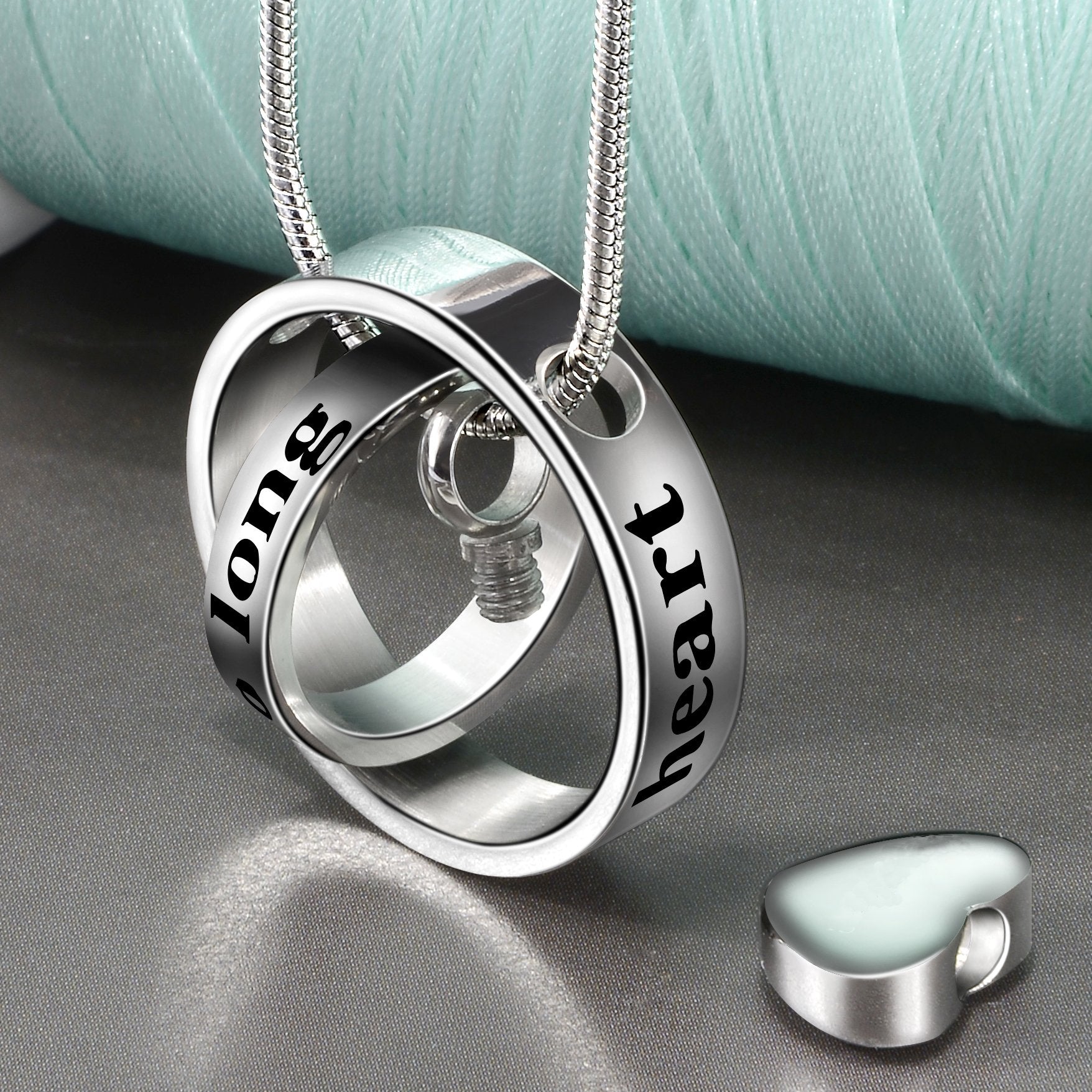 Happy River Stainless Steel Cremation Jewelry - Perfect Memorials